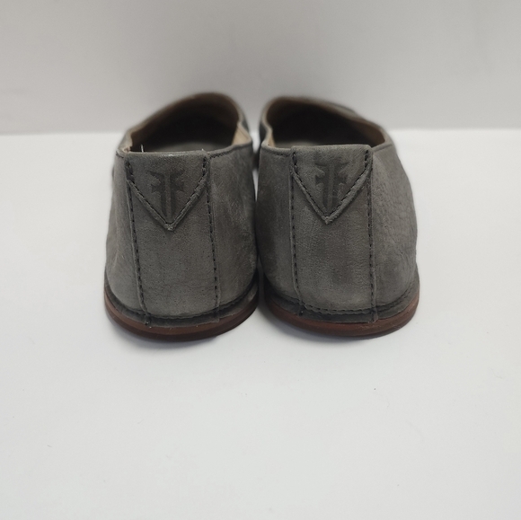 Frye Womens Leather Flats Size 10 Ember Crossed - Picture 4 of 6